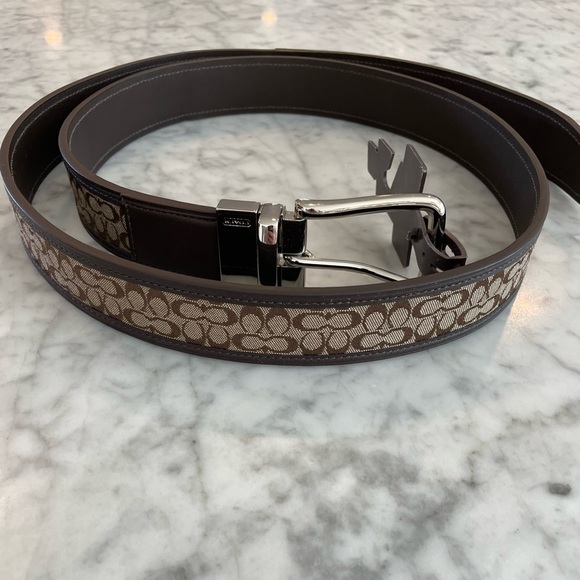 COACH Men’s Reversible Signature Belt - Picture 1 of 12